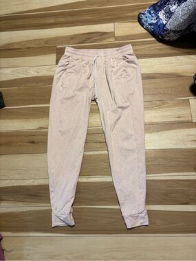 Light Blush Pink Drawstring Joggers NOBULL